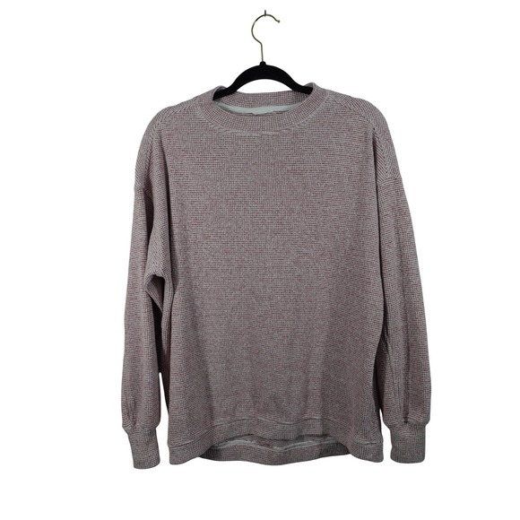 aerie Sweaters - Aerie Sweater Womens XXS Pink Waffle Knit Thermal Crewneck Pullover Top